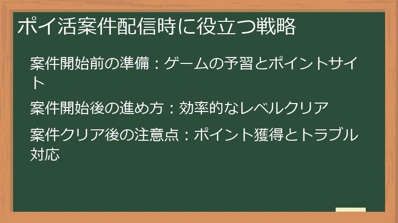 ポイ活案件配信時に役立つ戦略