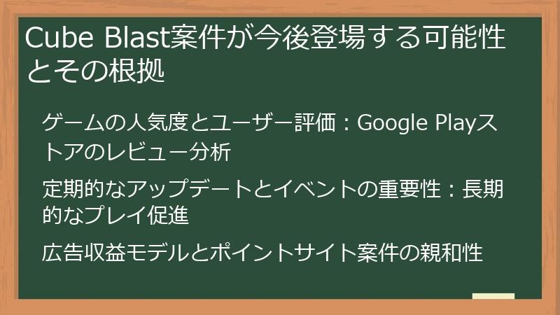 Cube Blast案件が今後登場する可能性とその根拠