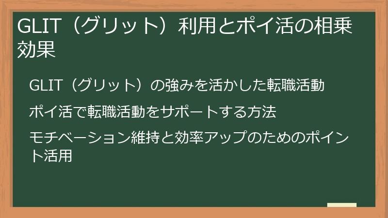 GLIT（グリット）利用とポイ活の相乗効果
