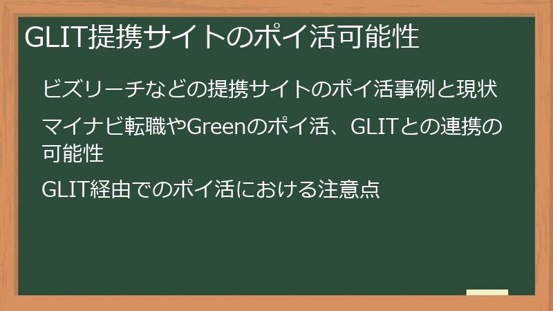 GLIT提携サイトのポイ活可能性