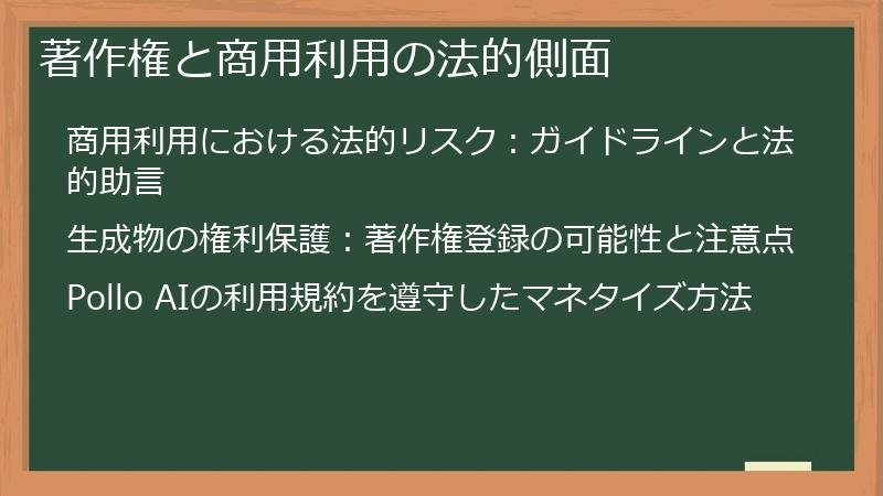 著作権と商用利用の法的側面