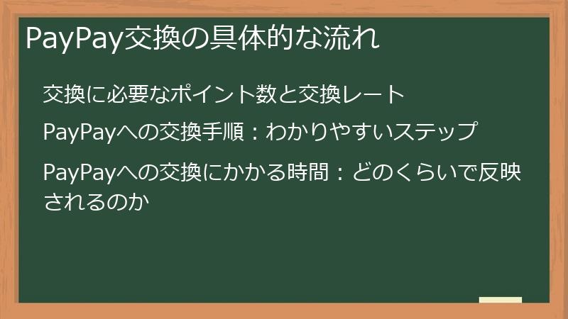 PayPay交換の具体的な流れ