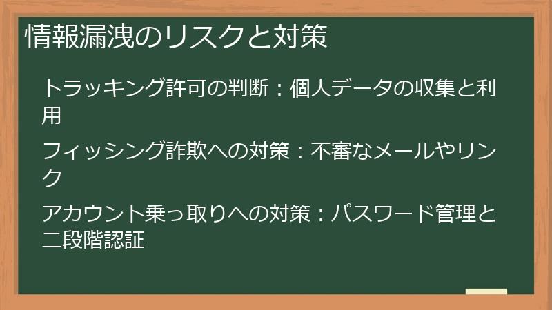 情報漏洩のリスクと対策