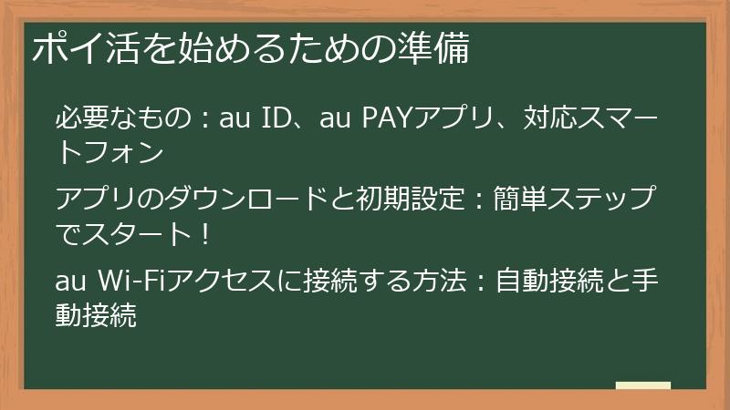 ポイ活を始めるための準備