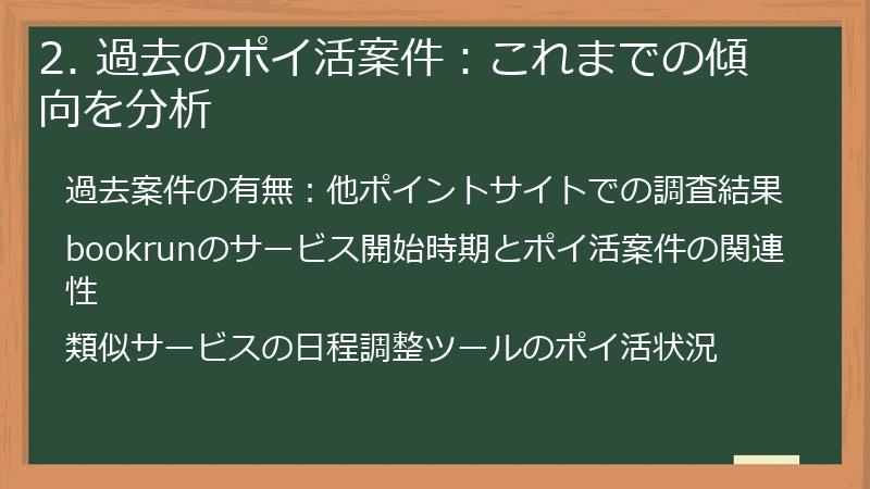 2. 過去のポイ活案件：これまでの傾向を分析