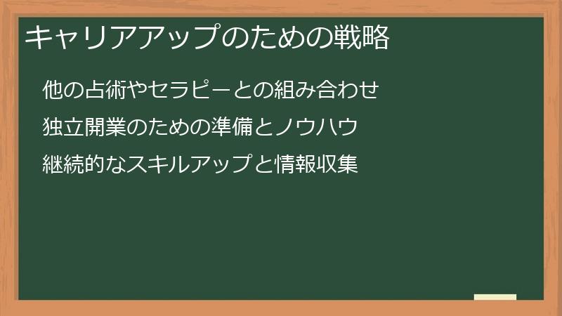 キャリアアップのための戦略