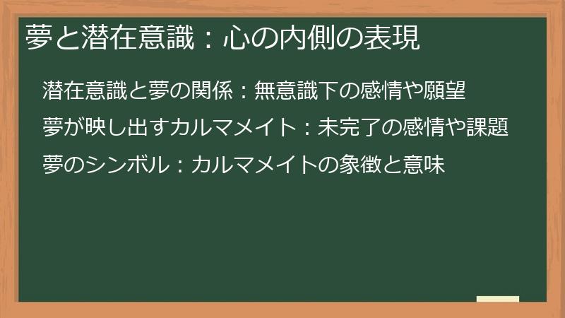 夢と潜在意識:心の内側の表現