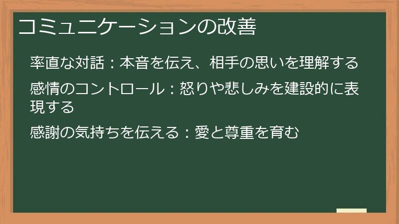 コミュニケーションの改善