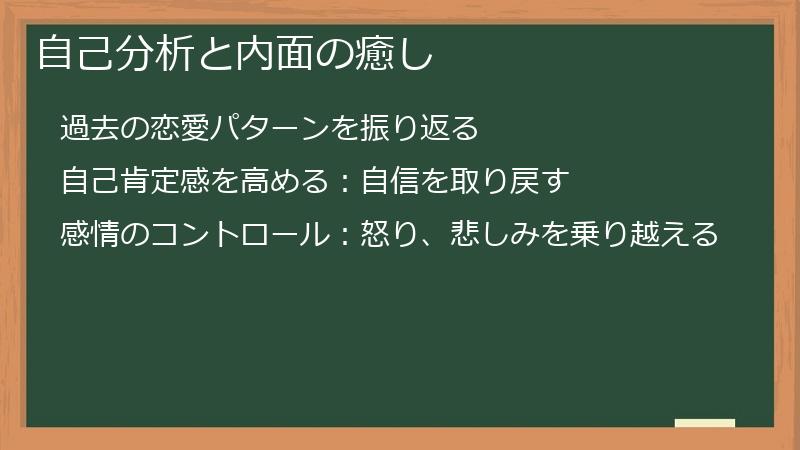 自己分析と内面の癒し