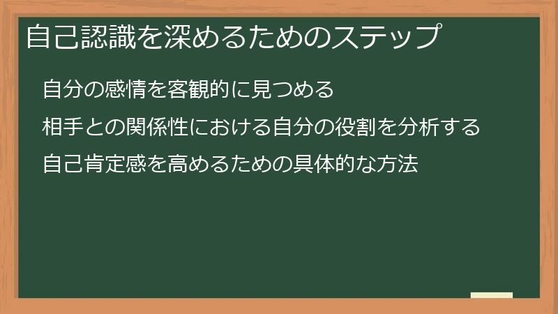 自己認識を深めるためのステップ