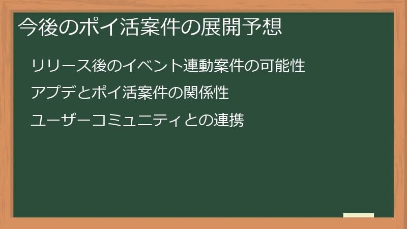 今後のポイ活案件の展開予想