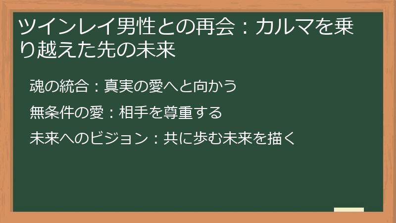 ツインレイ男性との再会:カルマを乗り越えた先の未来