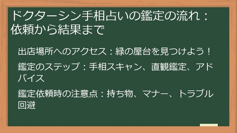 ドクターシン手相占いの鑑定の流れ：依頼から結果まで