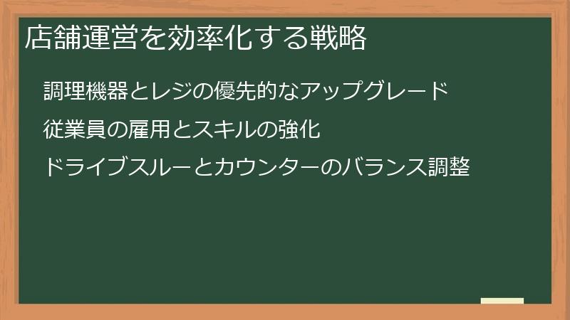 店舗運営を効率化する戦略