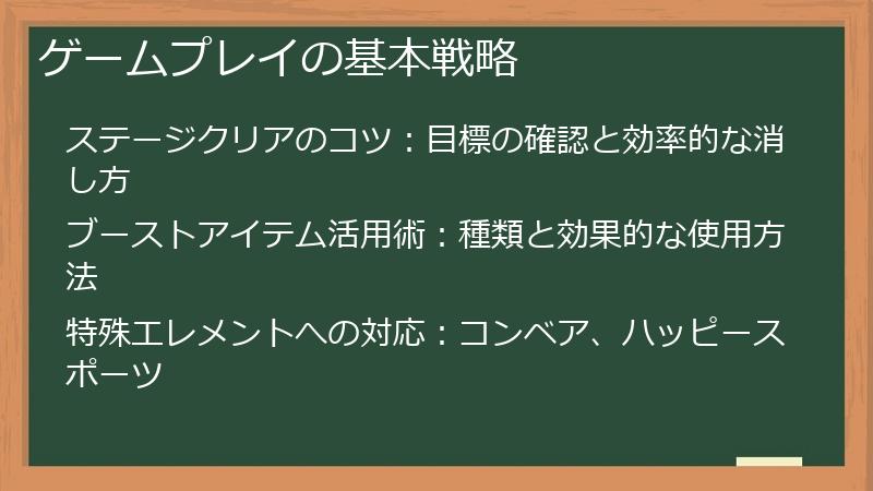 ゲームプレイの基本戦略