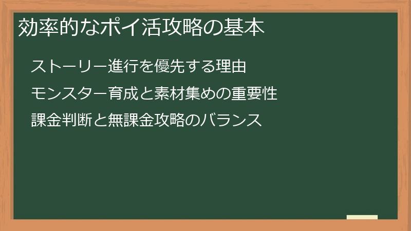 効率的なポイ活攻略の基本