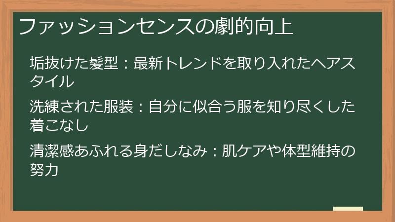 ファッションセンスの劇的向上