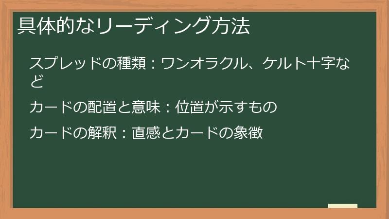 具体的なリーディング方法