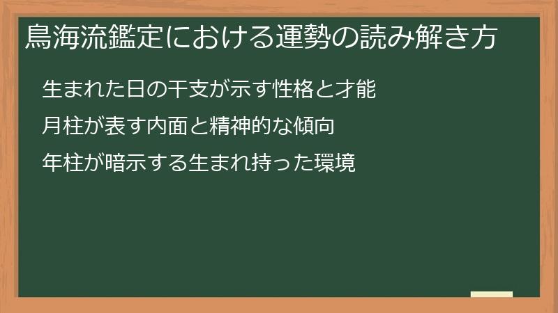 鳥海流鑑定における運勢の読み解き方
