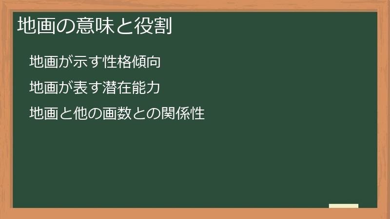 地画の意味と役割