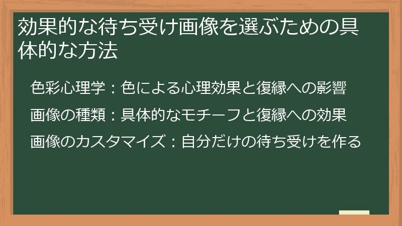 効果的な待ち受け画像を選ぶための具体的な方法