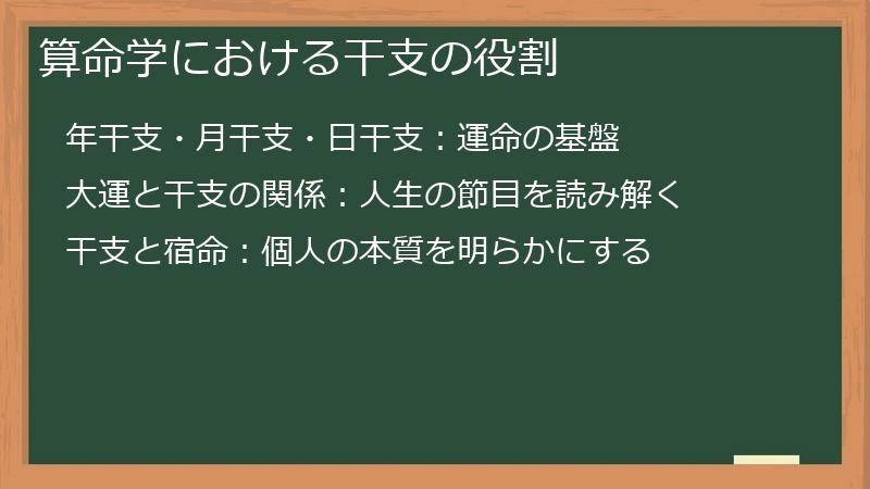 算命学における干支の役割