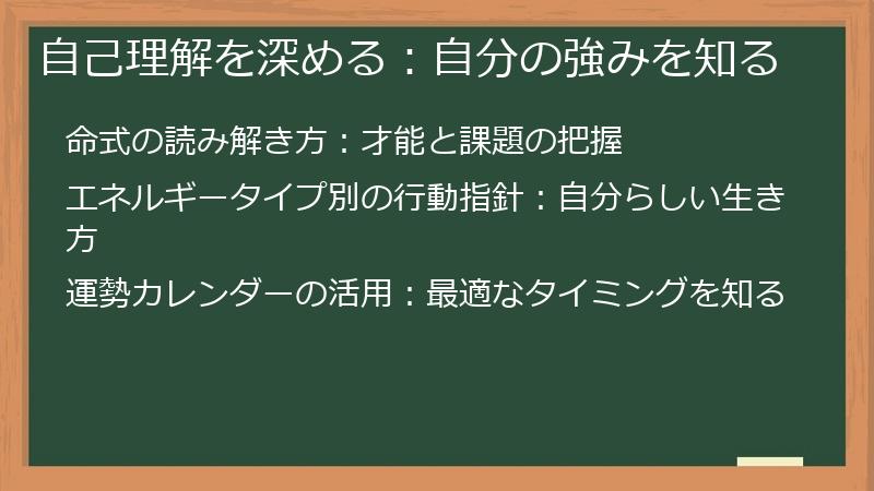 自己理解を深める:自分の強みを知る