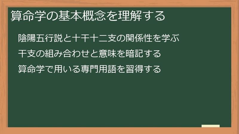 算命学の基本概念を理解する