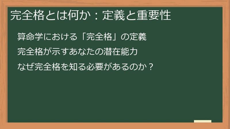 完全格とは何か：定義と重要性