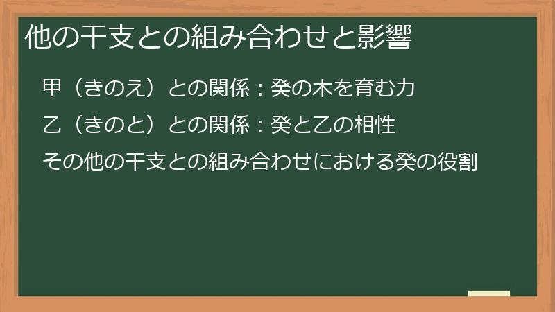 他の干支との組み合わせと影響