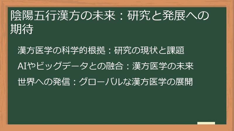 陰陽五行漢方の未来:研究と発展への期待