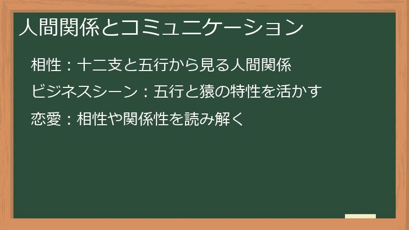 人間関係とコミュニケーション