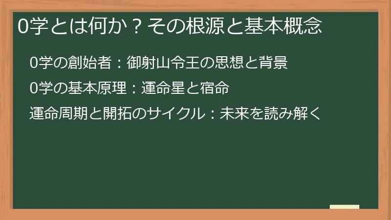 0学とは何か？その根源と基本概念