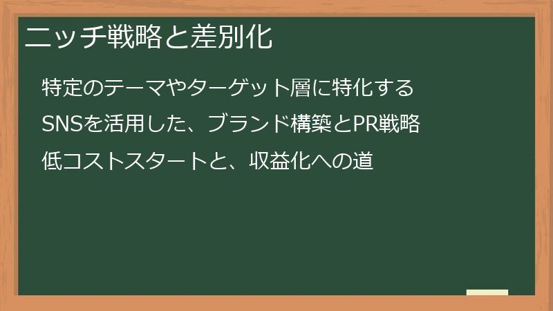 ニッチ戦略と差別化
