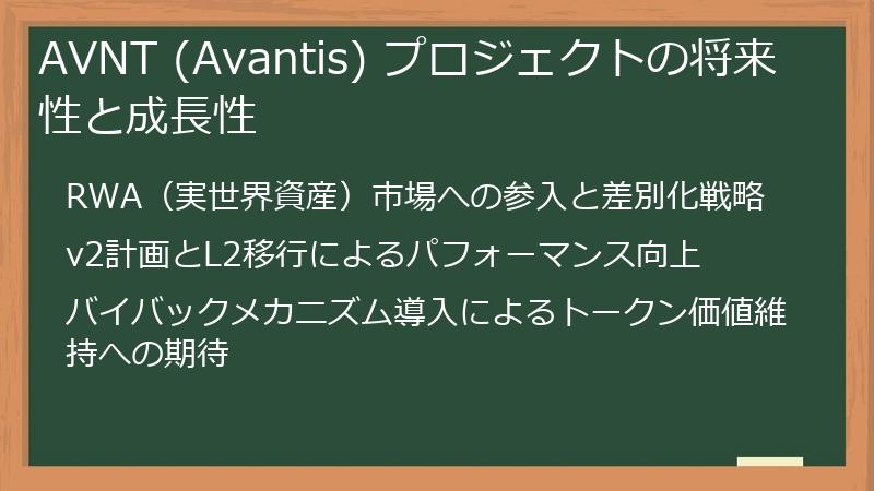 AVNT (Avantis) プロジェクトの将来性と成長性