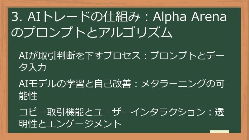 3. AIトレードの仕組み：Alpha Arenaのプロンプトとアルゴリズム