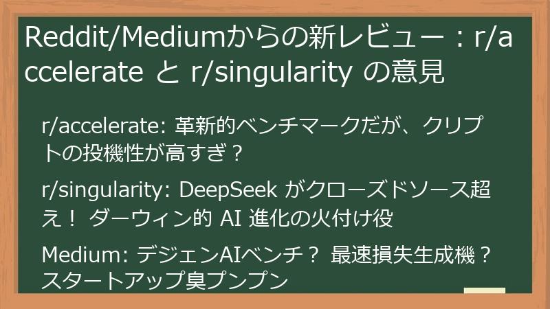 Reddit/Mediumからの新レビュー：r/accelerate と r/singularity の意見