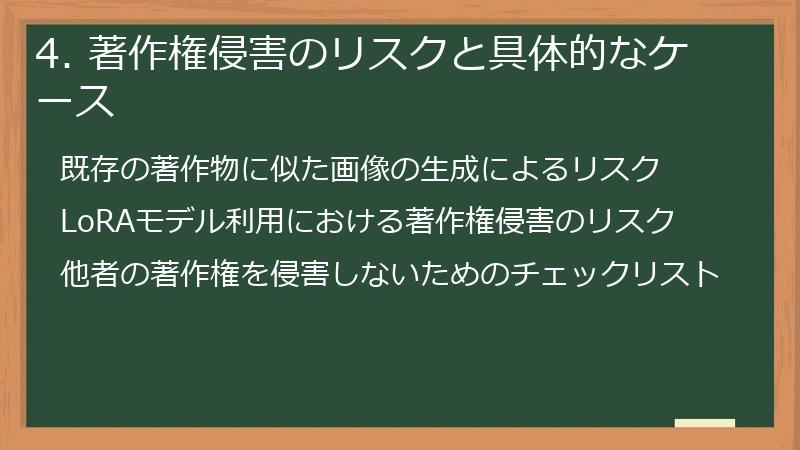 4. 著作権侵害のリスクと具体的なケース