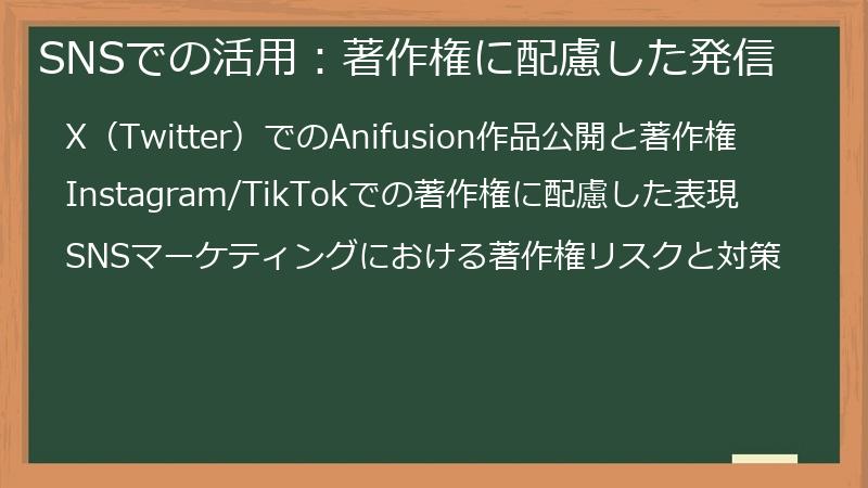SNSでの活用：著作権に配慮した発信