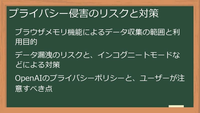 プライバシー侵害のリスクと対策
