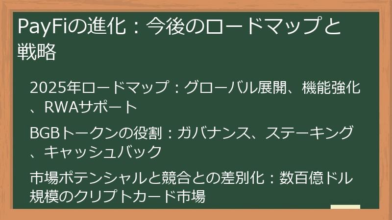PayFiの進化：今後のロードマップと戦略