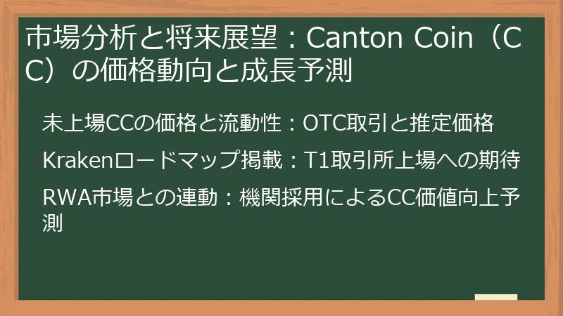 市場分析と将来展望：Canton Coin（CC）の価格動向と成長予測
