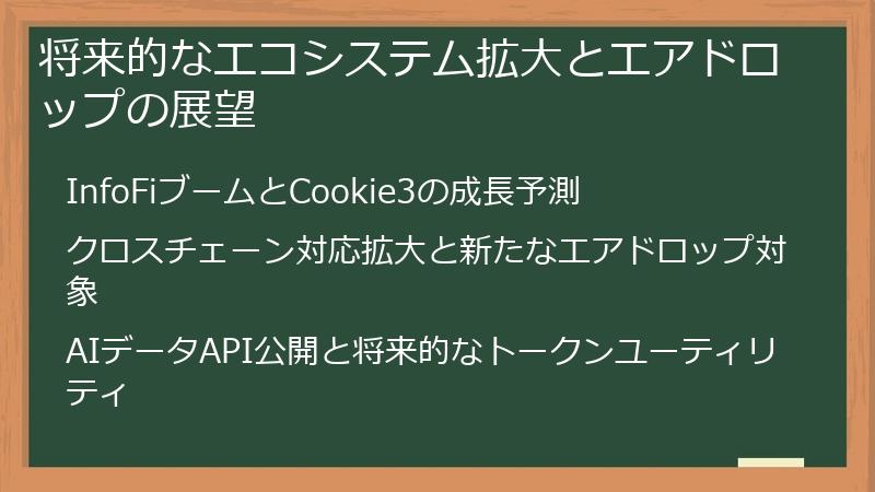 将来的なエコシステム拡大とエアドロップの展望