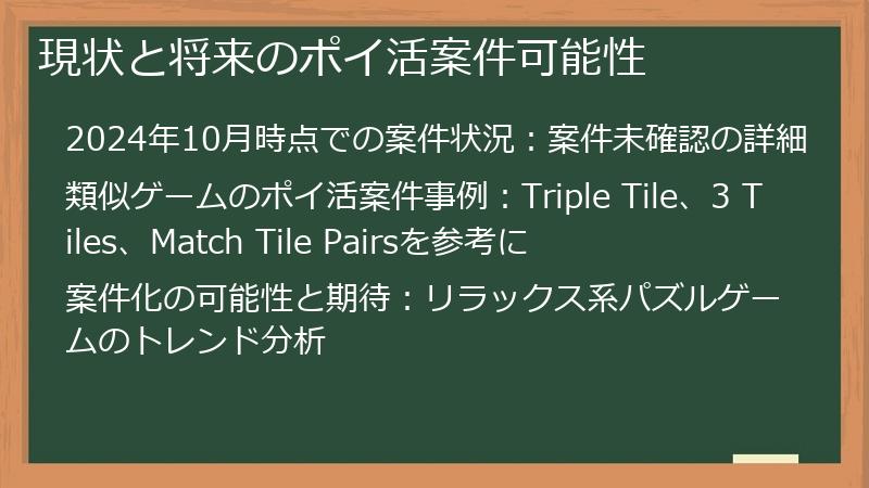 現状と将来のポイ活案件可能性