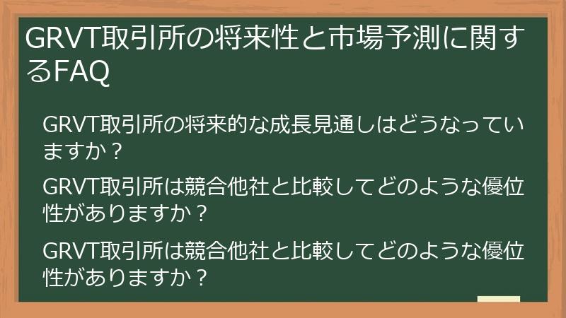 GRVT取引所の将来性と市場予測に関するFAQ