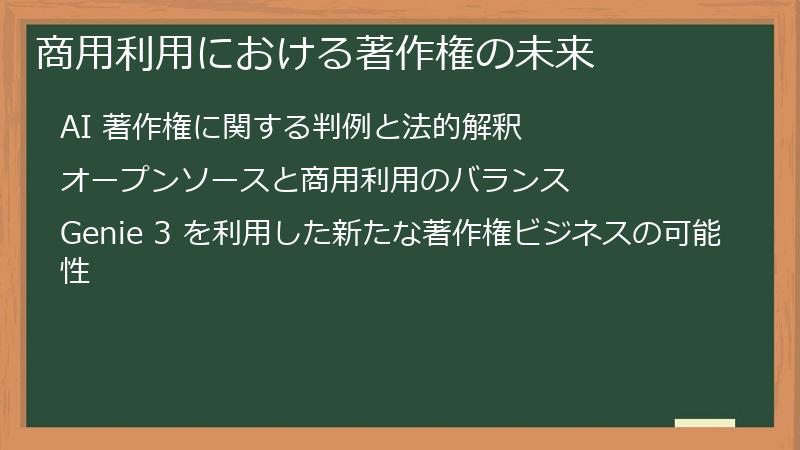 商用利用における著作権の未来