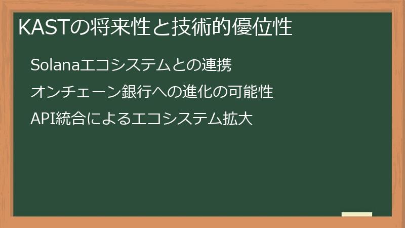 KASTの将来性と技術的優位性