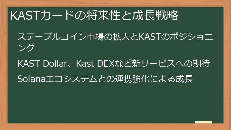 KASTカードの将来性と成長戦略