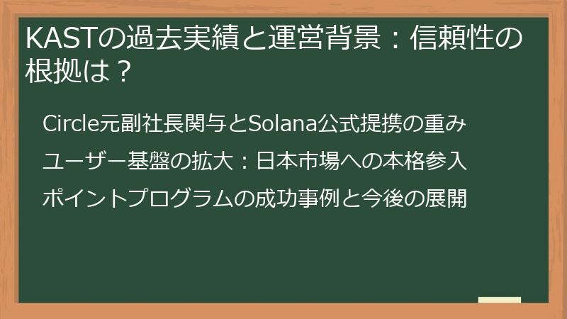 KASTの過去実績と運営背景：信頼性の根拠は？