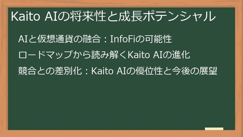 Kaito AIの将来性と成長ポテンシャル
